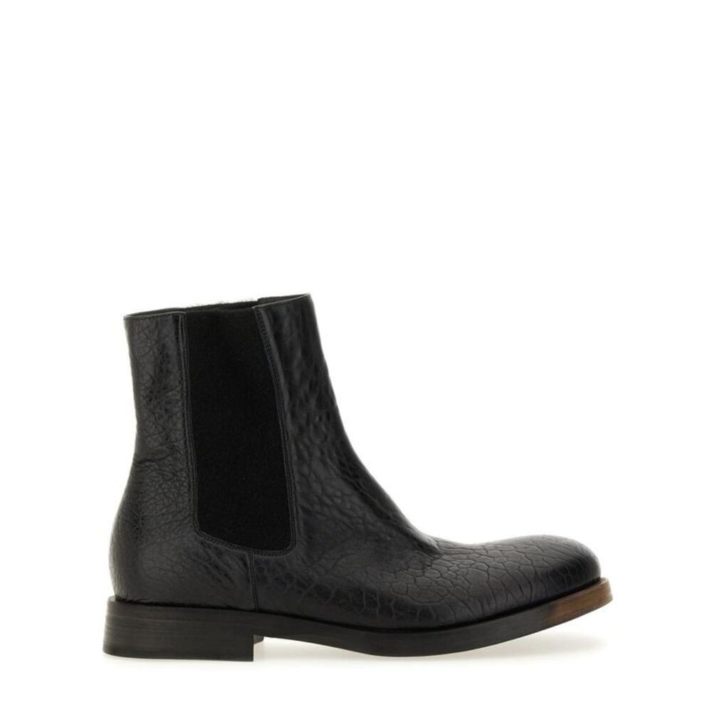 UMA WANG Men's Leather Chelsea Boots Men BLACK
